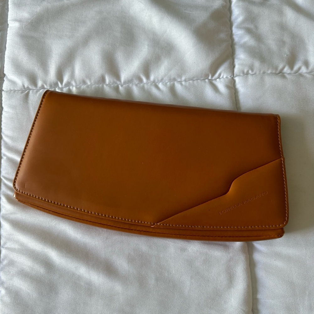 Lorella Pagano Carmel Italian Leather Clutch Bag